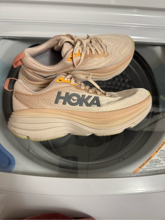 Hoka Shoes - Hoka Beige Peach Running Shoes